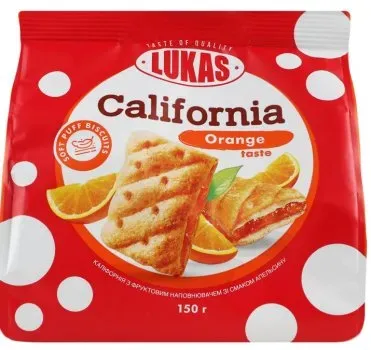 Печиво Lukas California апельсин 150г
