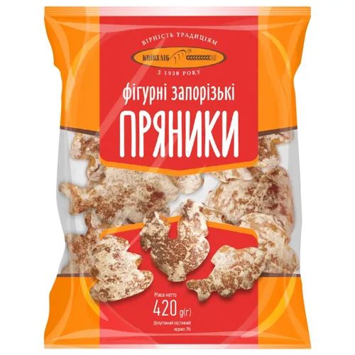 Пряники Київхліб Запорізькі фігурні 500г