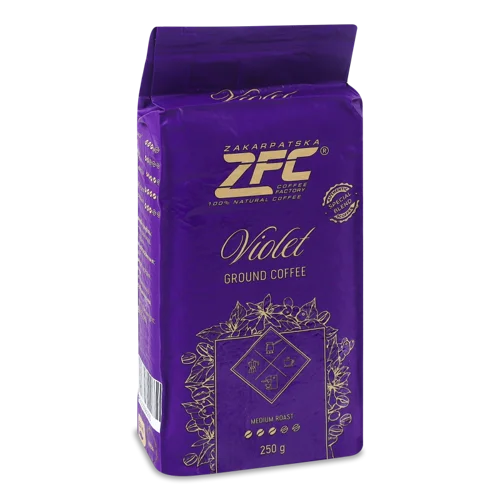 Кава Натуральна Смажена Мелена Зернова Violet В/у 250г