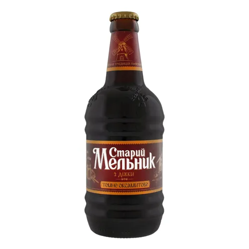 Пиво 0.45л 4.2% темне фільтроване пастеризоване оксамитове З діжки Старий Мельник пл