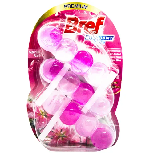 Блок для унітазу Bref Brilliant Gel Spring Rain 42*3шт