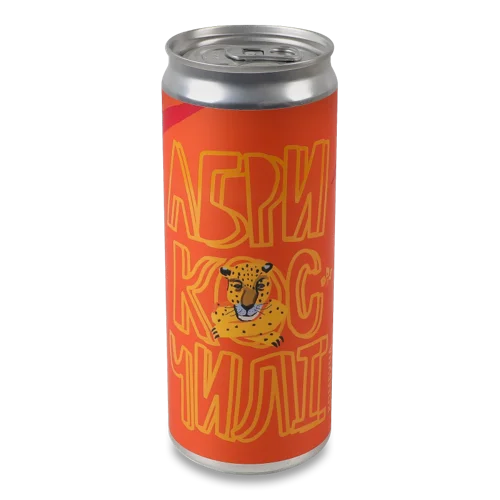 Комбуча Абрикос-Чилі, в/ґ, з/б 330мл