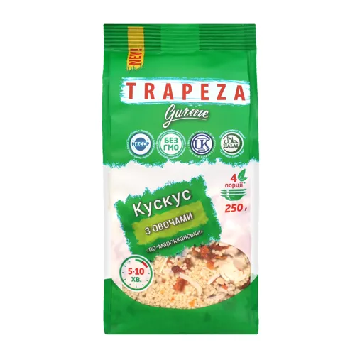 Кускус з овочами По-мароканськи Трапеза м/у 250г