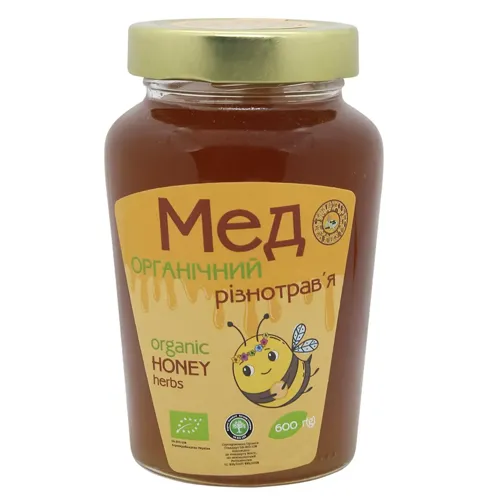 Мед органічний різнотрав'я 600
