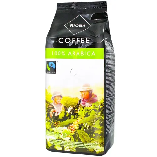 Кава Rioba арабіка натуральна в зернах 1кг