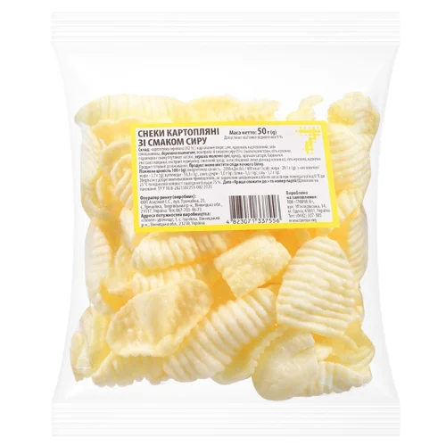 Снеки картопляні 7 зі смаком сиру 50г