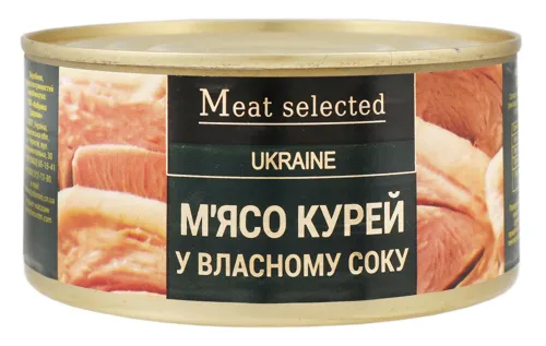 М'ясо куряче в консервованому вигляді, 325г
