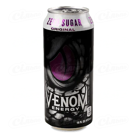 Напій енергетичний Venom Energy Original без цукру з/б, 0,473л