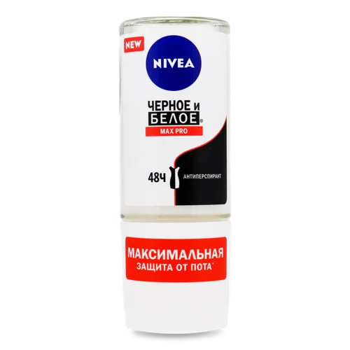 Антиперспірант Max Pro Чорне та Біле Nivea, дезодорант, 50мл