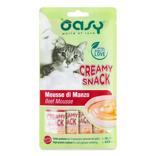 Ласощі Для Котів З Яловичиною Creamy Snack В/ґ 4х15г