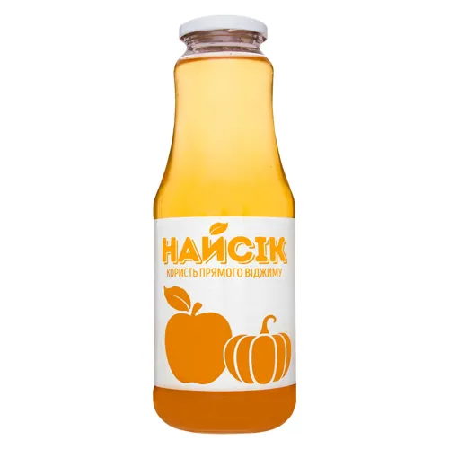 Сік неосвітлений пастеризований яблучно-гарбузовий Найсік