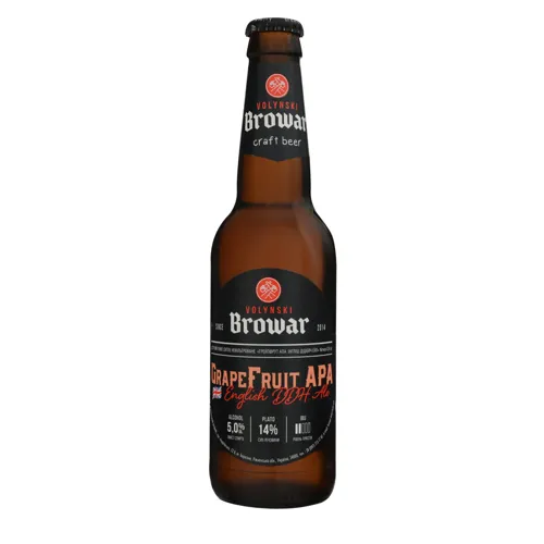 Пиво 0.35л 5% світле нефільтроване Grapefruit APA English DDH Ale Volynski Browar