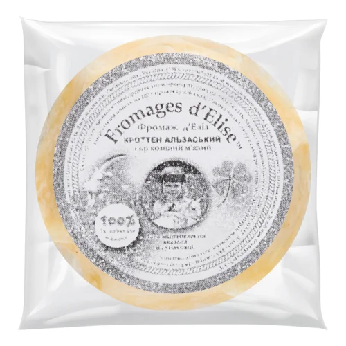 Сир М'який Козиний Альзаський Кроттен Fromages d'Elise 45% вищого ґатунку, кг