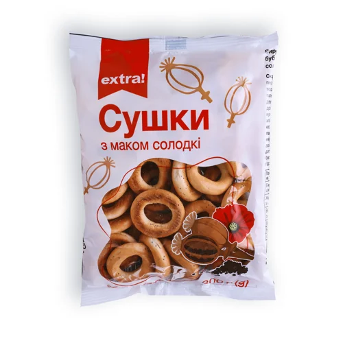 Сушки Extra! солодкі з маком 300г