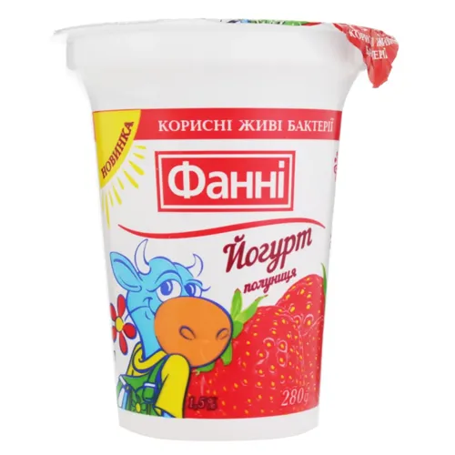 Йогурт Фанні Полуниця 1,5% 240г