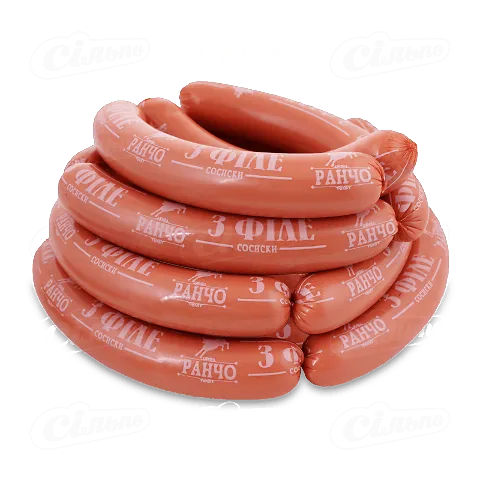 Сосиски «Ранчо» «З філе» 1 ґ п/а, кг