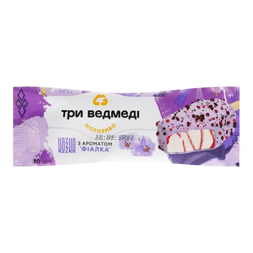 Морозиво 12% Фіалка Казка Три ведмеді м/у 80г