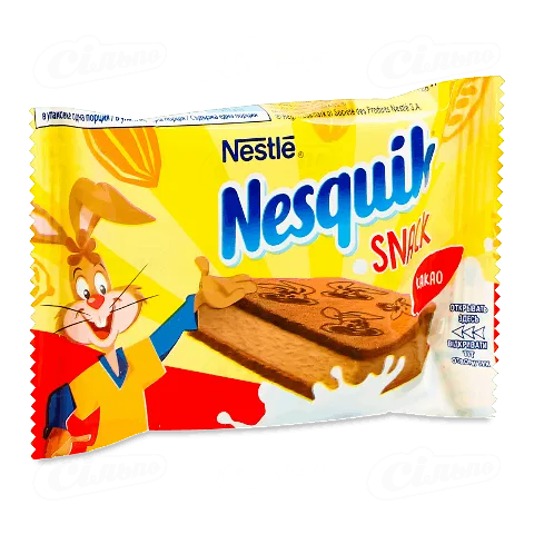 Тістечко бісквітне «Nesquik» з какао-молочною начинкою 26г