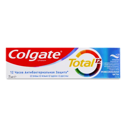 Зубна Паста Професійне Чищення Total 12 Colgate, 75мл
