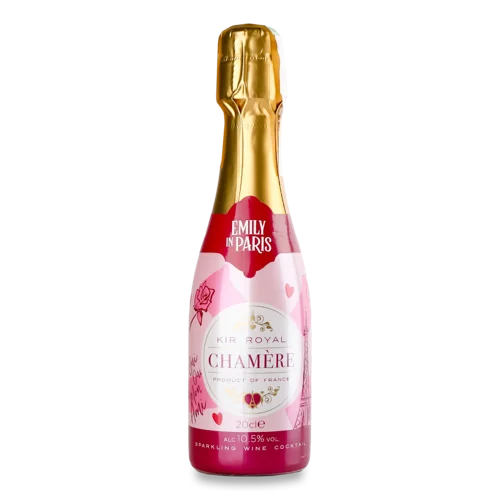Алкогольний Напій Ігристий Chamere Kir Royal Рожевий, 0.75л