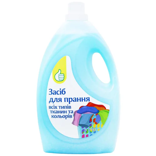 Засіб для прання Auchan для всіх типів тканин та кольорів 4 л