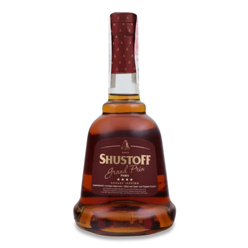 Коньяк Вищого Ґатунку 4 Зірки Grand Prix Paris Shustoff, 0.375л, 40%