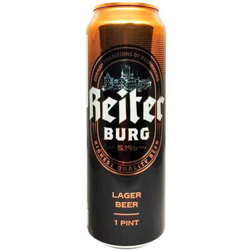 Пиво світле Reiter Burg Lager 5,1% 0,568л