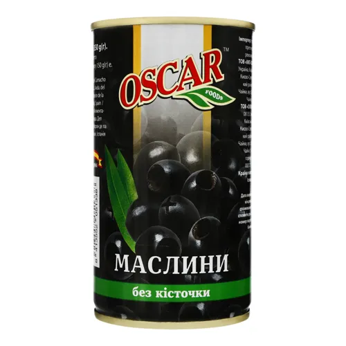 Маслини без кісточки Oscar foods з/б 350г