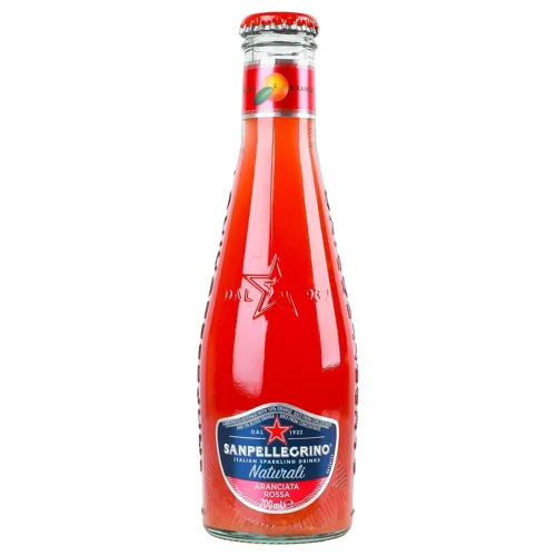 Напій газований Sanpellegrino Naturali Aranciata Rossa зі смаком апельсину 200мл