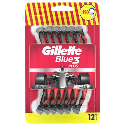 Бритви одноразові Gillette Blue3 Plus 12шт