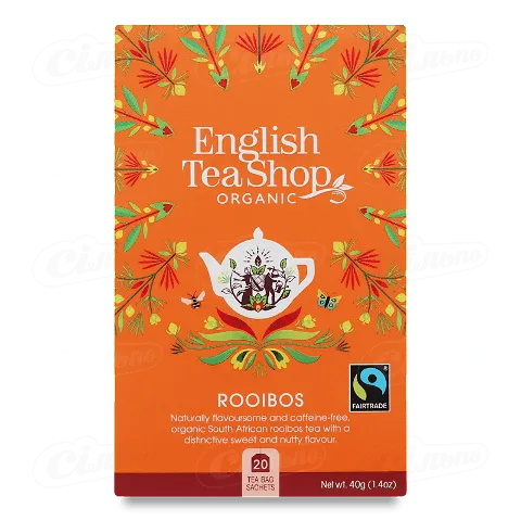 Чай English Tea Shop Ройбуш органічний, 20*2г