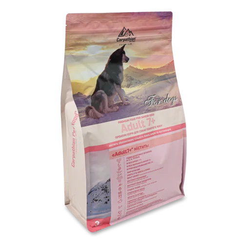 Корм Сухий Для Собаки Похилого Віку Adult 7+ Premium Carpathian Pet Food, м/у 3 кг