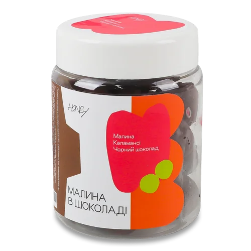Малина в шоколаді, Каламансі, чорний шоколад, Honey, п/б, 130г