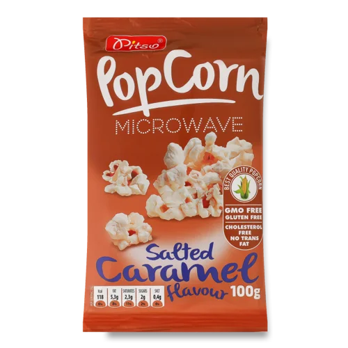 Попкорн З Соленою Карамеллю, в/ґ, 100г PITSO