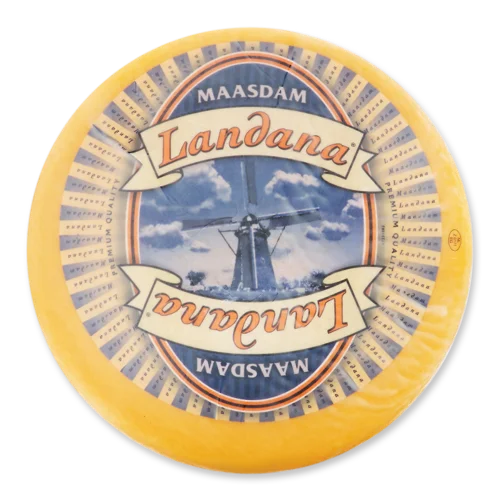 Сир Напівтвердий Maasdam Landana 45% в/ґ, кг