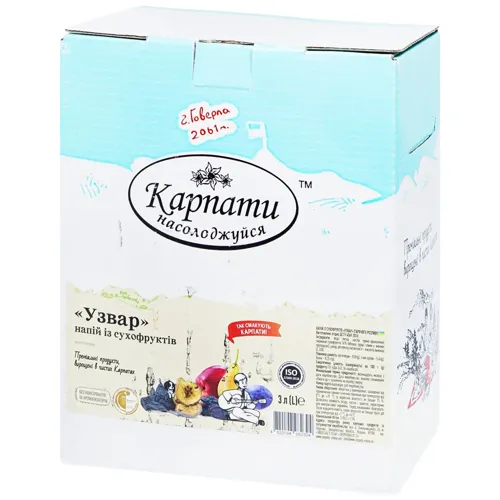 Напій Карпати Насолоджуйся Узвар із сухофруктів 3л