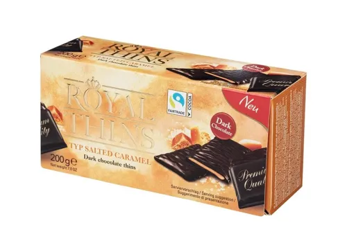 Цукерки Карамель та Морська сіль к/уп 200г ТМ Халлорен