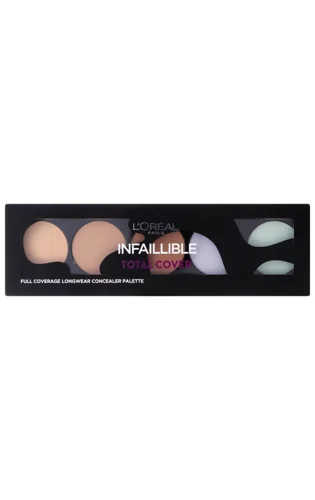 Консилер Палетка Infaillible Total Cover 10 відтінків, 5 гідрогелевих, в/к, 1г