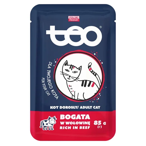 Корм вологий Teo з яловичиною для котів 85г