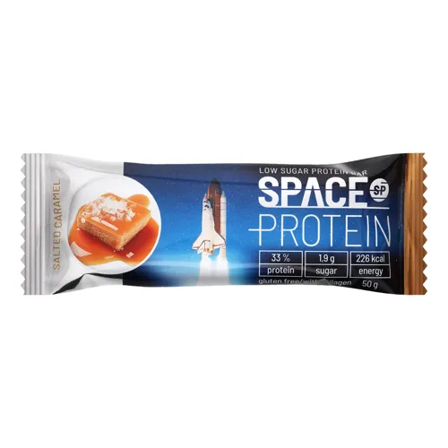Батончик в молочному шоколаді Солона карамель Space Protein м/у 50г