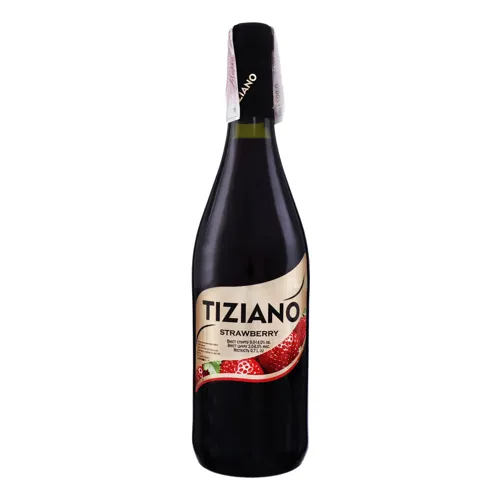 Вино 0.7л 9-14% червоне напівсолодке ароматизоване Strawberry Tiziano пл