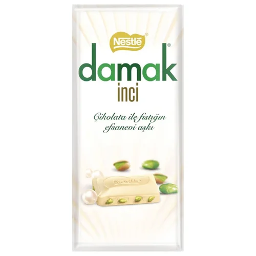 Шок Дамак 70 г білий з Фісташками (Туреччина)