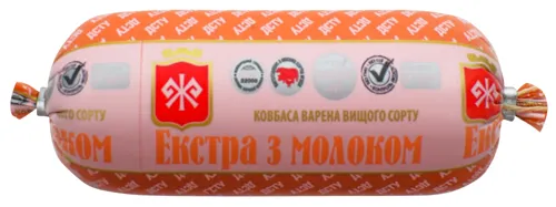 Ковбаса варена вищого сорту Екстра з молоком М'ясна Гільдія 370г