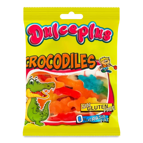 Жувальні Цукерки Crocodiles Dulceplus, в/ґ, 100г