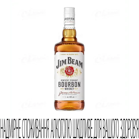Віскі Jim Beam Kentucky Straight Bourbon, 1л