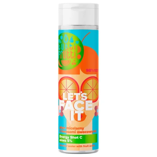 Міцелярна вода Farmona Tutti Frutti Let's Face It з фруктовими кислотами та алое 5% + Energy Shot C 200мл