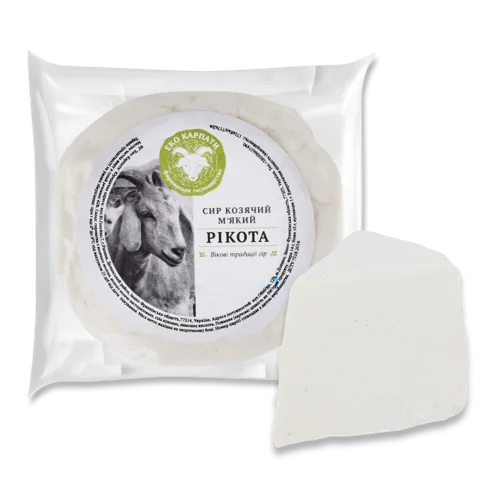 Сир М'який Козячий Рікота 42% Еко Карпати, кг