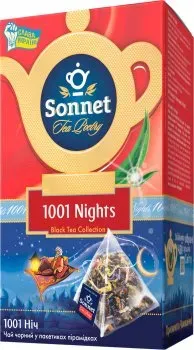 Чай черний і зелений Sonnet 1001 Nights 20 пірамидок