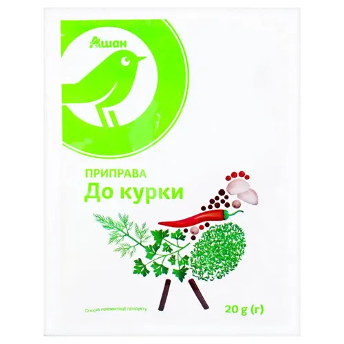 Приправа Ашан до курки 20г