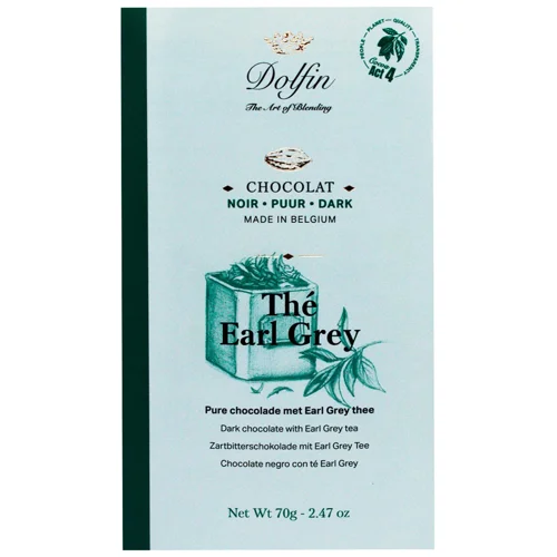 Шоколад чорний Dolfin з чаєм Earl Grey 60% 70г